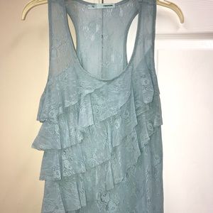 Maurices Ruffle tank! Size Large